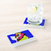 Clownfish summer  ガラスコースター (アングル)