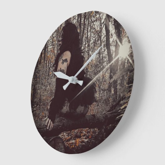 Clownin' Sticker ラージ壁時計 (傾斜)