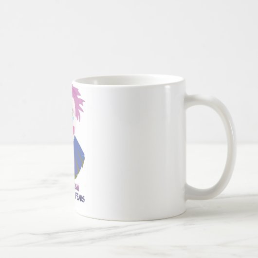 Clownismはあなたの恐れに直面します コーヒーマグカップ (右)