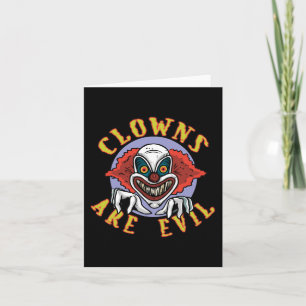 Clowsは邪悪なメッセージカードです カード