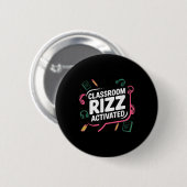 Clroom Rizz Activated, Gen Z Alpha, 学校へ戻ろう 缶バッジ (正面&裏面)