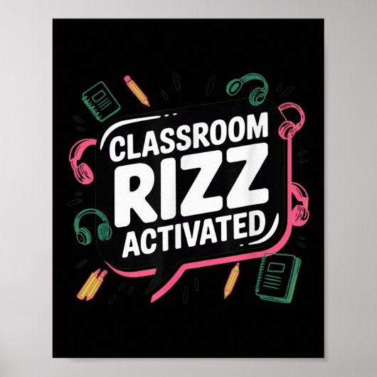 Clroom Rizz Activated, Gen Z Alpha, Back To School ポスター (正面)