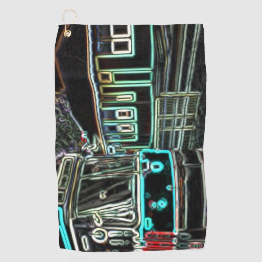 CLRVネオンアットストンゴルフタオル ゴルフタオル (正面)