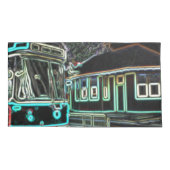 CLRVネオンat stnキングサイズデュアルピローケース 枕カバー (裏面-左)