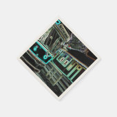 CLRVネオンat stnベージュ色紙ナプキン(50 pk) スタンダードカクテルナプキン (角)