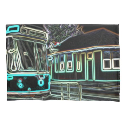 CLRVネオンat stn標準サイズピローケース 枕カバー (正面)