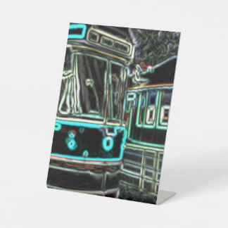 CLRVネオンat stn 15cmx20cmペデスタルサイン 台座サイン