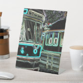 CLRVネオンat stn 20cmx25cmペデスタルサイン 台座サイン (インサイチュ)