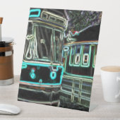 CLRVネオンat stn 25cmx30cmペデスタルサイン 台座サイン (インサイチュ)