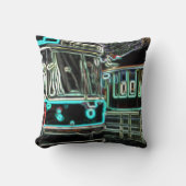 CLRVネオンat stn 41cmx41cmポリエステル装飾用クッション クッション (正面)