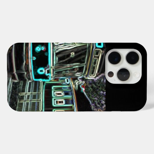 CLRVネオンat stn iPhone 15 Proケース Case-Mate iPhoneケース (裏面 (横))