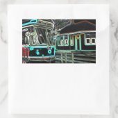 CLRV Neon at stn 4 Rectangleスタンプのセット 長方形シール (バッグ)