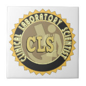 CLSバッジ – 臨床検査科学者 タイル (正面)