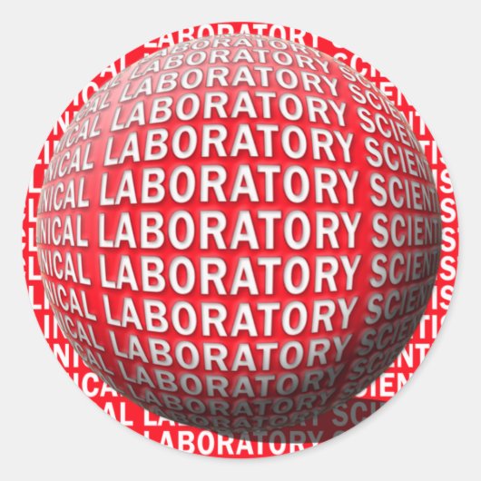 CLS球の臨床実験室の科学者 ラウンドシール (正面)