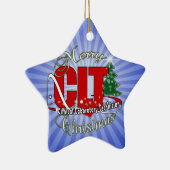 CLTクリスマス臨床検査技師 セラミックオーナメント (右)