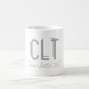 CLTシャーロッテエアポートタイポグラフィ コーヒーマグカップ