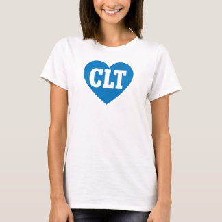 CLTシャーロットNCハートデザインはっきりした – ブルーバーシティ Tシャツ