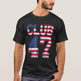 Club 47 Take America Back 45 47 USA国旗のヴィンテージC Tシャツ