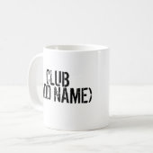CLUB - ADD NAME – 自分のパーソナルクラブ コーヒーマグカップ (正面左)
