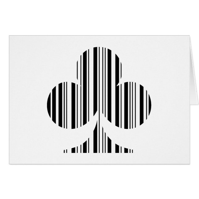 CLUB BAR CODE トランプのスートのバーコードパターン (正面横)