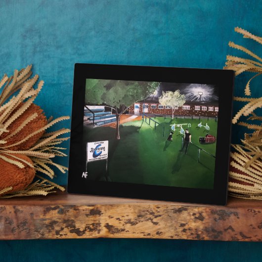 Club Canino Boomerang Painting by Alfred Fox フォトプラーク (側面)