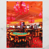 Club Casino Nightパーティーパーソナライズされた追加フォト チラシ (裏面)