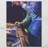 Club DJ Dance Musicパーティー追加ロゴと写真 チラシ (裏面)