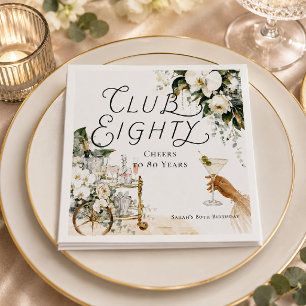 Club Eightyグランドホテル80歳の誕生日記念ナプキン スタンダードカクテルナプキン