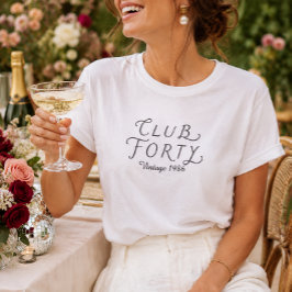 Club Forty オリジナルバースデーTシャツ Tシャツ