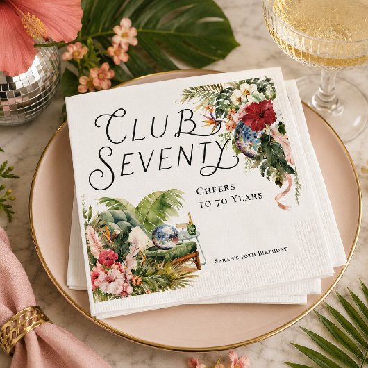 Club Seventy Conservatory Soirée ナプキン スタンダードカクテルナプキン