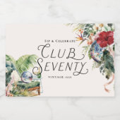 Club Seventy Conservatory Soirée Bottle Labels スパークリングワインラベル (シングルラベル)