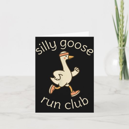 Club Sport Silly Marathon Gymer Running Goose Runn カード (正面)