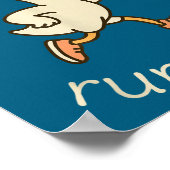 Club Sport Silly Marathon Gymer Running Goose Runn ポスター (角)