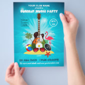Club Summer Musicパーティーロゴと写真の追加 チラシ (手)