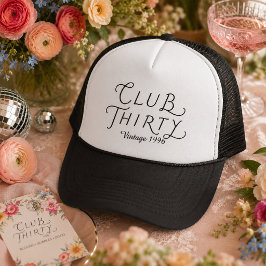 Club Thirty オリジナル バースデートラッカーズハット キャップ