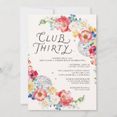 Club Thirty ガーデンディスコ 30歳の誕生日 招待状 (正面)