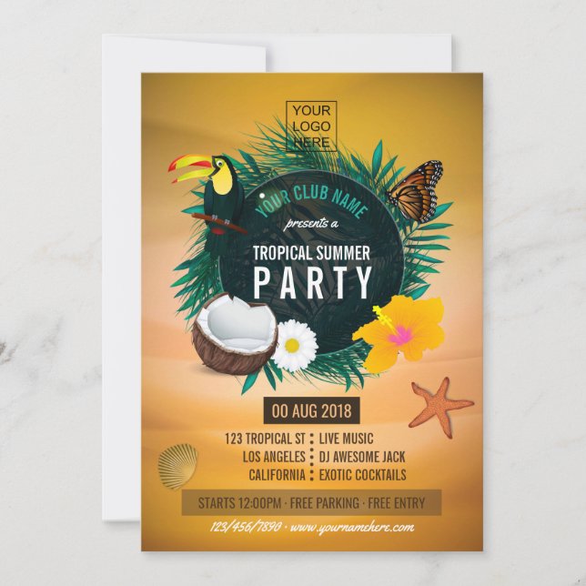 Club/Tropical Summer企業の追加の写真とロゴ (正面)