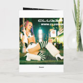 CLUBBIN TVグリーティングカード カード (裏面)