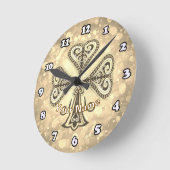 Clubs poker ラウンド壁時計 (傾斜)