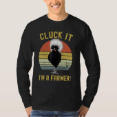 Cluck It Funny Polish Chicken Farmer Tシャツ (正面)