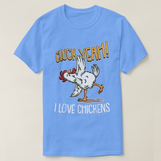 Cluck Yey I love Chickens おもしろい Chicken Coop Farm Tシャツ (デザイン正面)