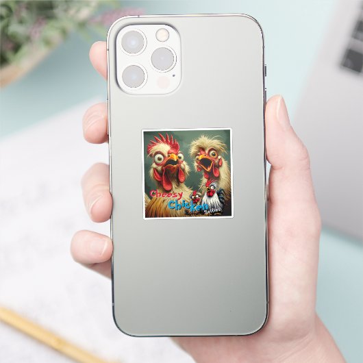  “Cluckin' Around” May & John Selfie Vinyl  シール (スマートフォン)