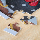 Cluckin' Crazy Chicken Crew Puzzle, 11" x 14" ジグソーパズル (側面)