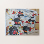 Cluckin' Crazy Chicken Crew Puzzle, 11" x 14" ジグソーパズル (横)
