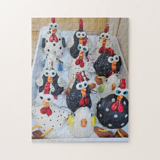 Cluckin' Crazy Chicken Crew Puzzle, 11" x 14" ジグソーパズル (縦)