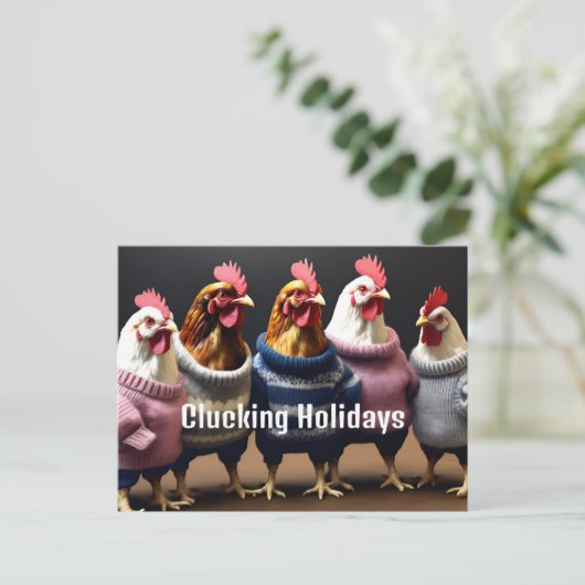 Clucking Holidays ポストカード (スタンド正面)