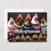 Clucking Holidays ポストカード (正面/裏面)