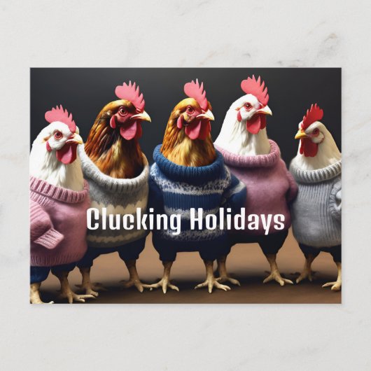 Clucking Holidays ポストカード (正面)
