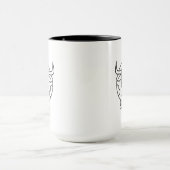 Clueless Bull Abstract Art Mug マグカップ (中央)