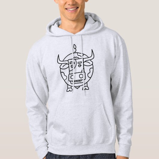 Clueless Bull Art Hoodie パーカ (正面)